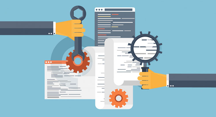 on site seo with magnifying glass