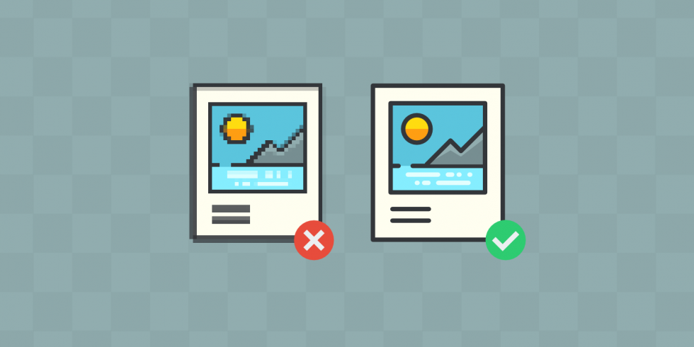 Incorrect and correct layout of a web page