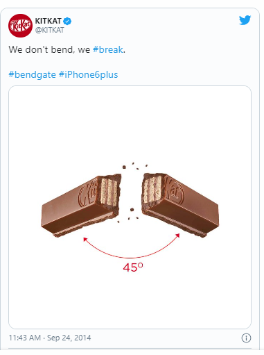 KitKat newsjack twitter ad