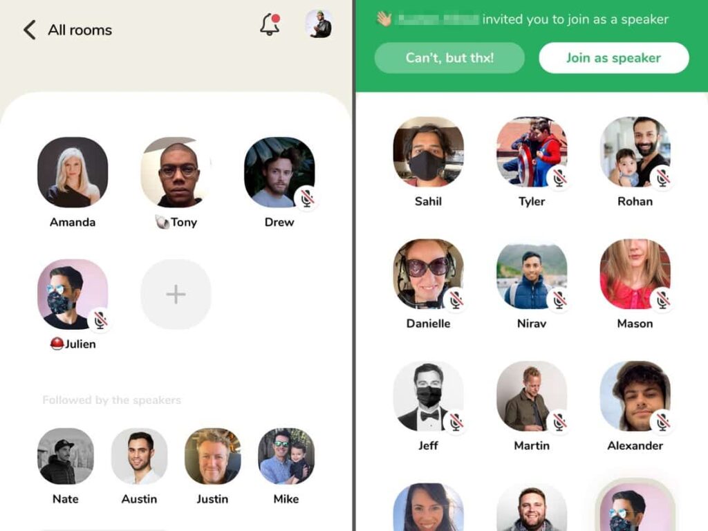 clubhouse chat rooms