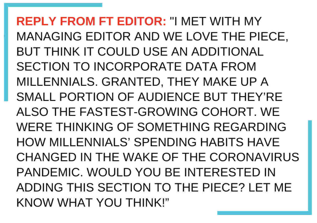 reply from an editor